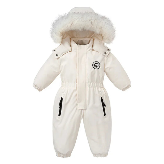 Baby Hooded Snowsuit Jumpsuit - Thick Warm Winter Romper - photo 5