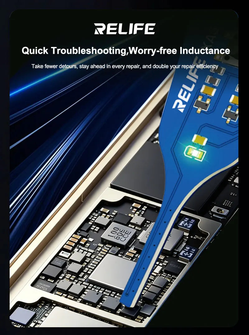 RELIFE XA5 Inductance Tester Electromagnetic Non-Contact Fault Detection for Phones PCB Motherboard Repair Diagnostics Tool