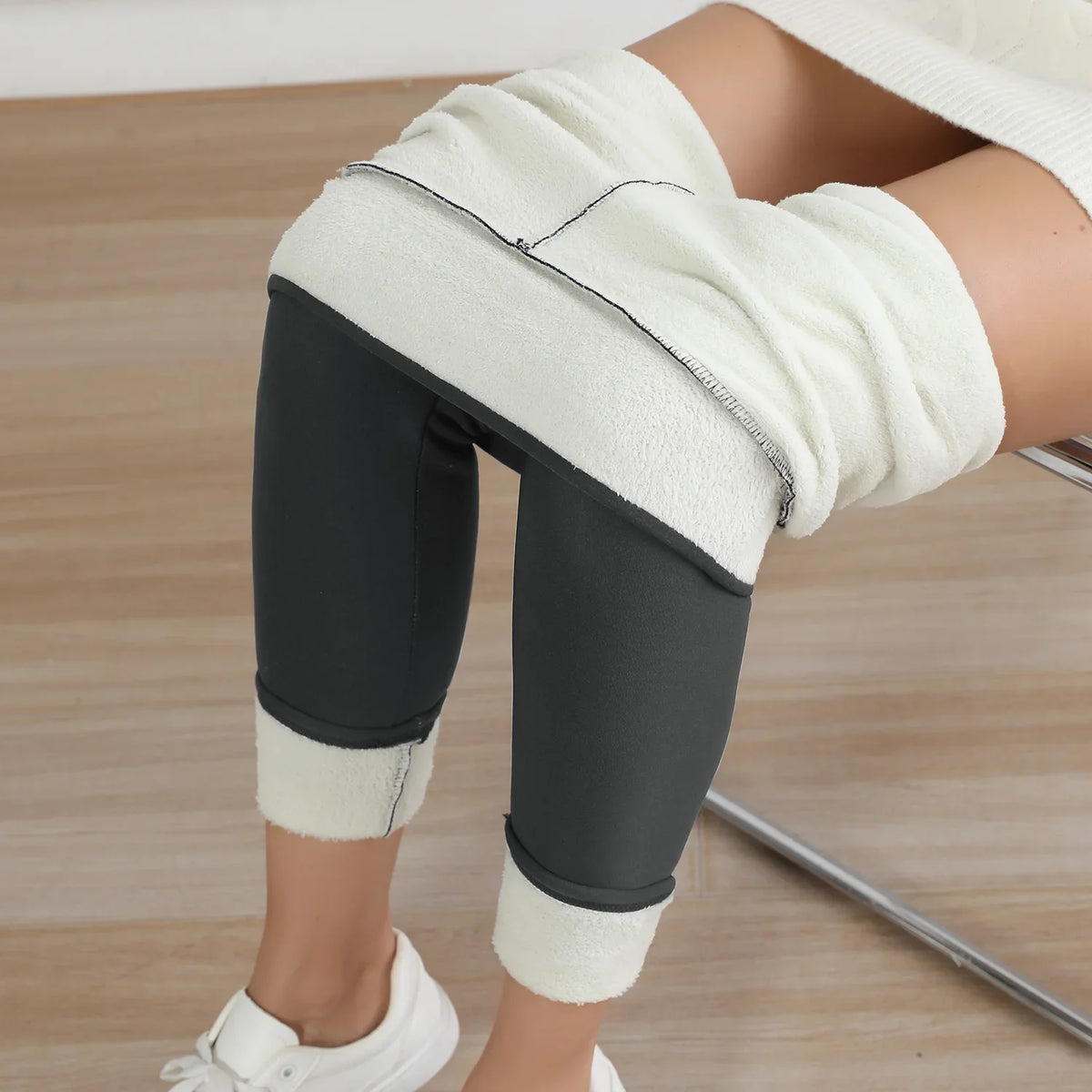 Women's Fleece Lined Thermal Leggings - Stretch High Waist Pants - photo 11