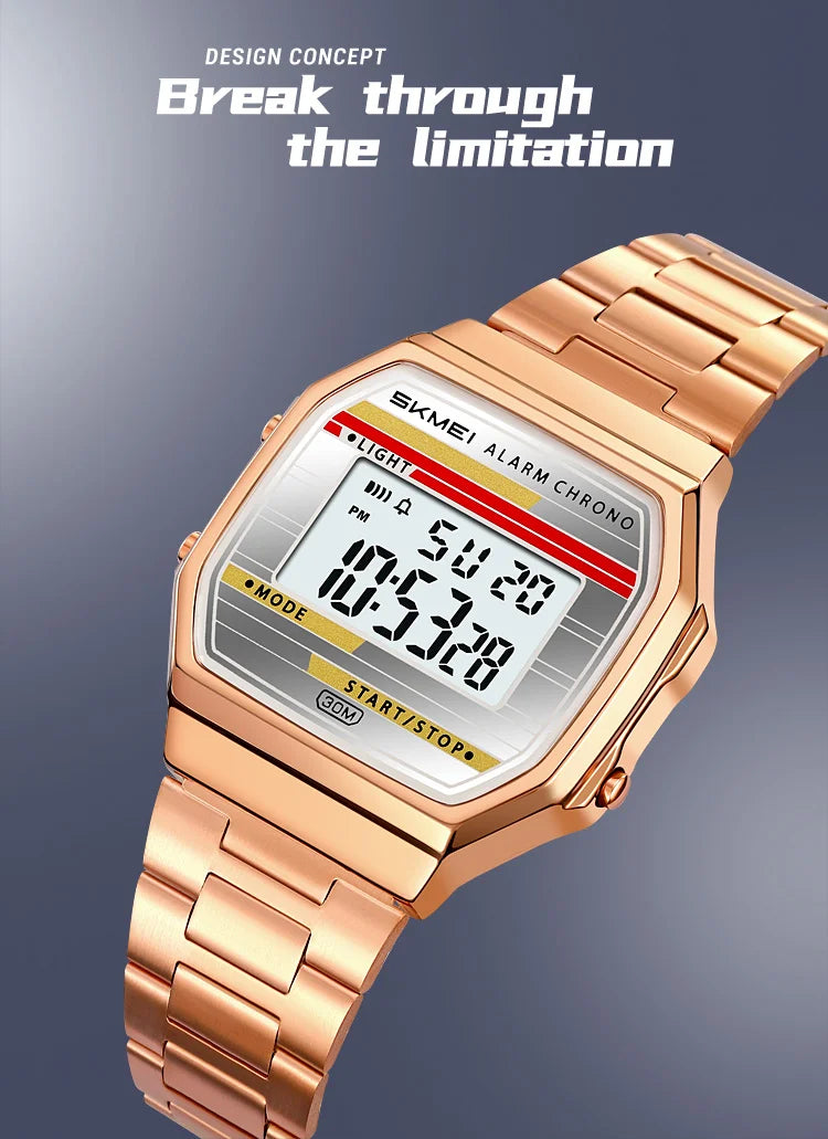 SKMEI 2514 Fashion Men's Electronic Watch Luminous Multifunction Clock Waterproof Calendar Alarm Clock Student Digital Watches