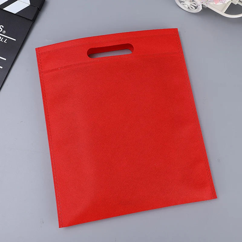 50pieces Nonwoven Storage Bags Eco-friendly and Reusable Nonwoven Shopping Bags Gifts Promotional Tote Bags