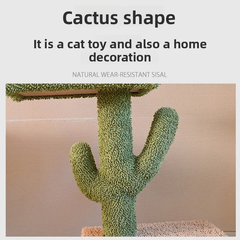 Winter Cactus cat tree, cat climbing frame, cat climbing pole, cat jumping platform, cat tower, pet toys, pet climbing frame