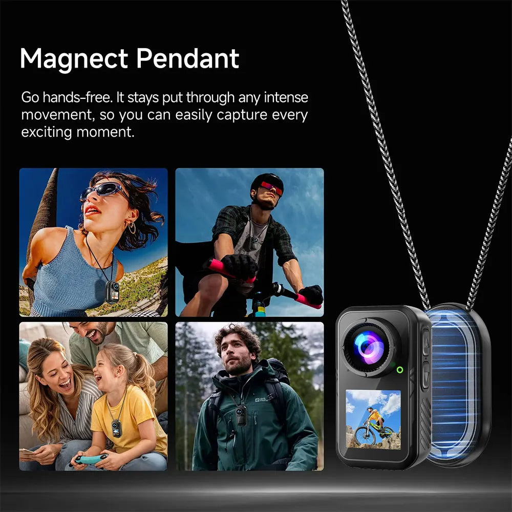 5K Thumb Action Camera — 6-Axis Stabilised Magnetic Body Cam