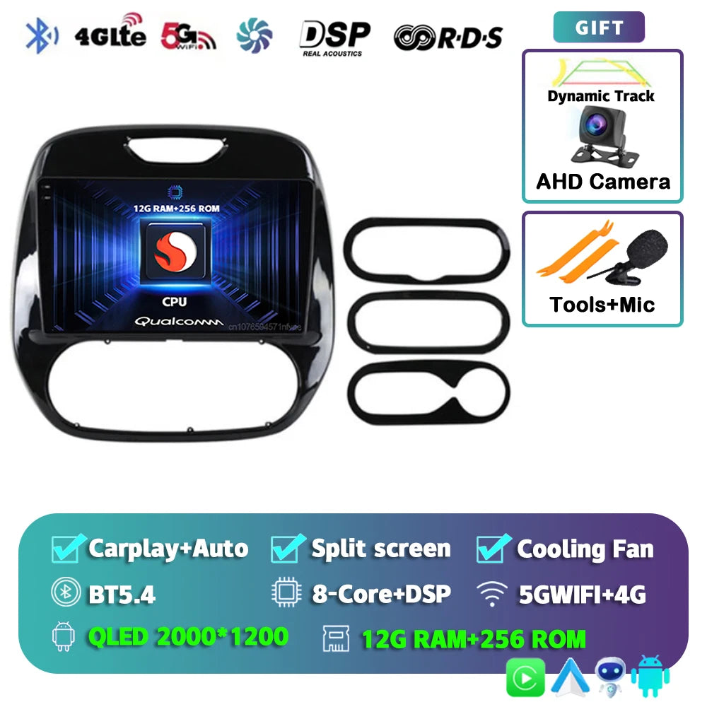 Android 15 Car Radio For Renault Kaptur Captur Clio Samsung QM3 2026 2026 2026 2026 Wireless Carplay multimedia Android Auto 4G