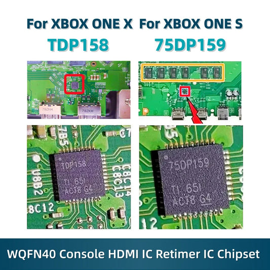1-5pcs TDP158 75DP159 HDMI IC Retimer for XBOX ONE X ONE S QFN-40 5mm*5mm Console IC Chipset SN75DP159 TDP158RSBR WQFN40