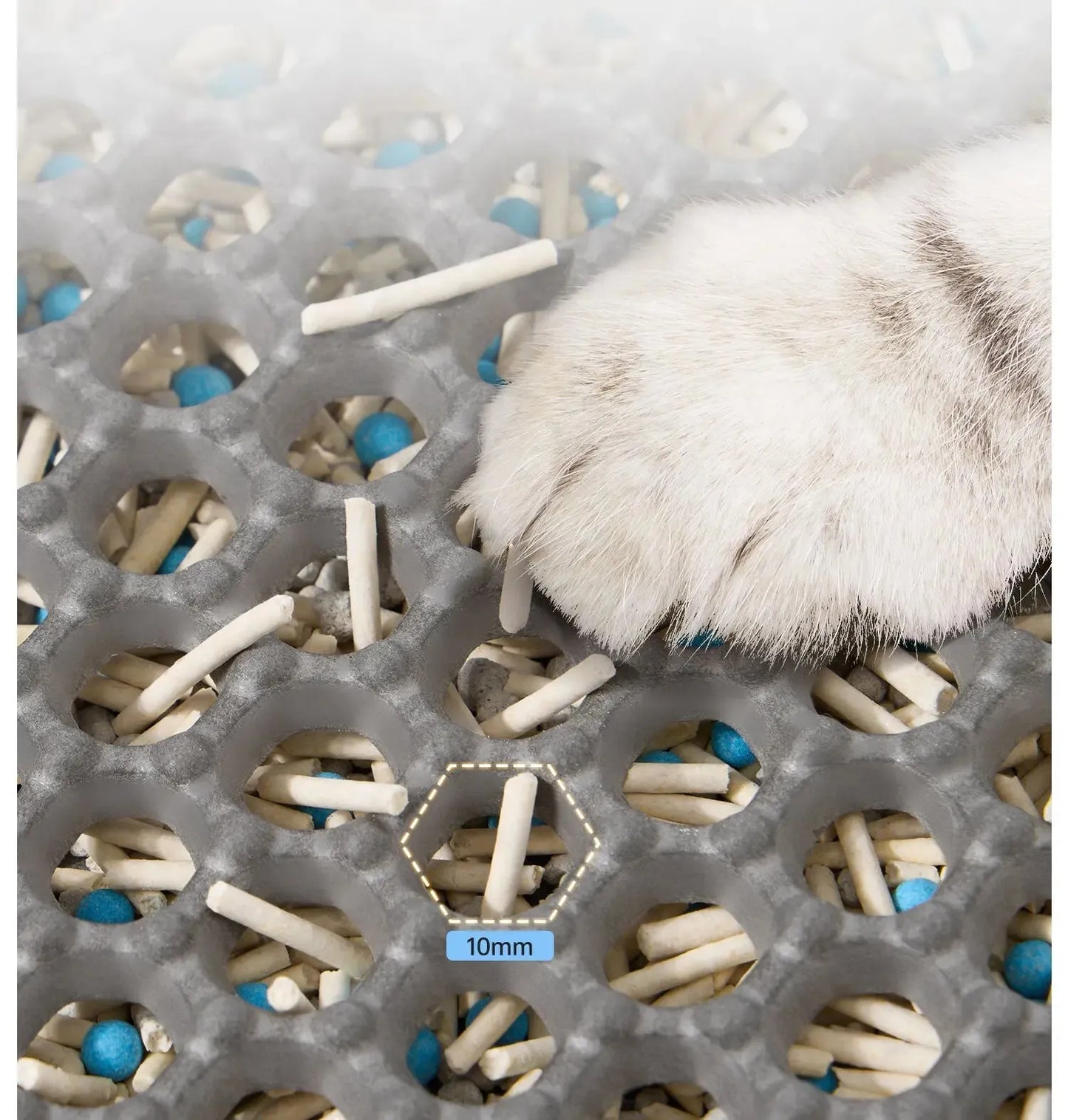 Double-layer large cat litter mat, an anti-splash mat for cat litter boxes, a filtering mat and sand leakage mat, a cat product