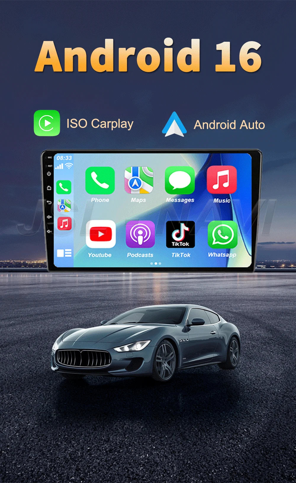 Android 16 Car Radio CarPlay Auto Multimedia Player For Chevrolet Aveo 2 Sonic T300 2011-2015 Navigation GPS 2din Stereo Audio