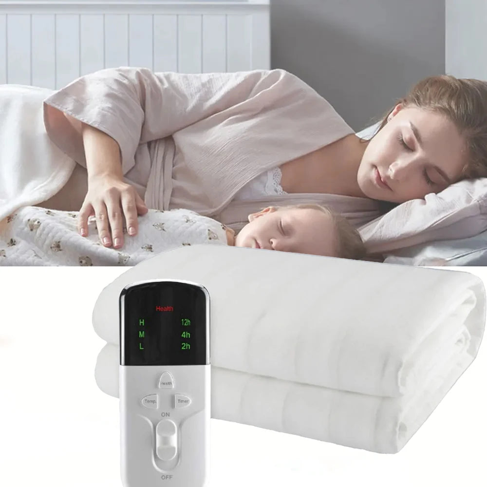 Electric Heated Mattress Pad with Timer, 160x130 cm (220V)