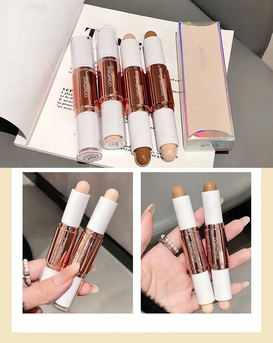 Highlighting&Bronzer Stick Face Brightening Shaping Concealer Pencil 3D Long Lasting Corrector Nose Shadow Contouring Cosmetics