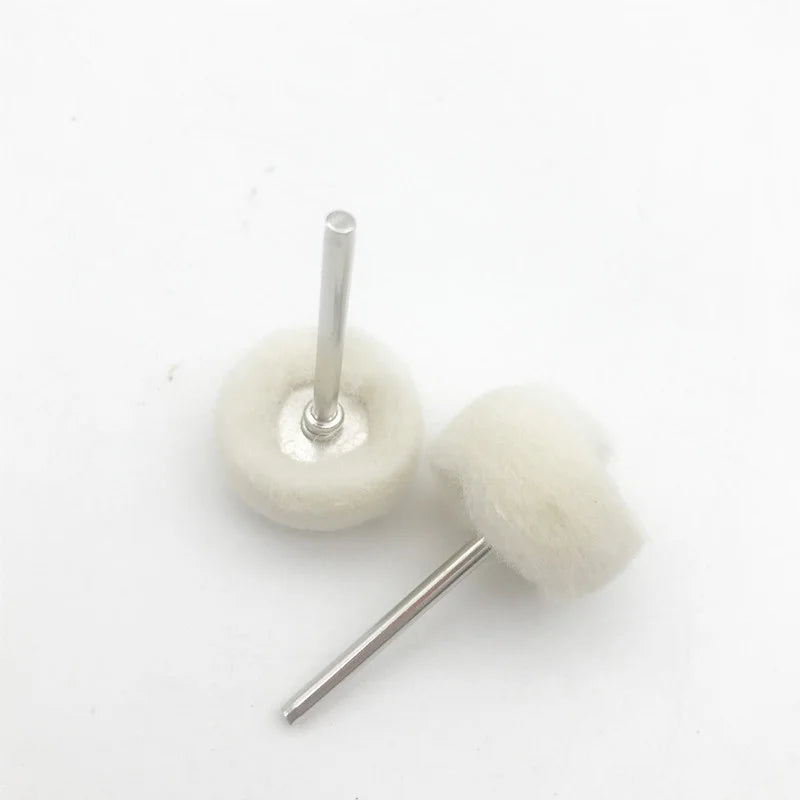 10Pcs Mini grinding sanding head abrasive disc felt 3mm Shank buffing wheels metal Polish Brush Drill Rotary Tool Accessories