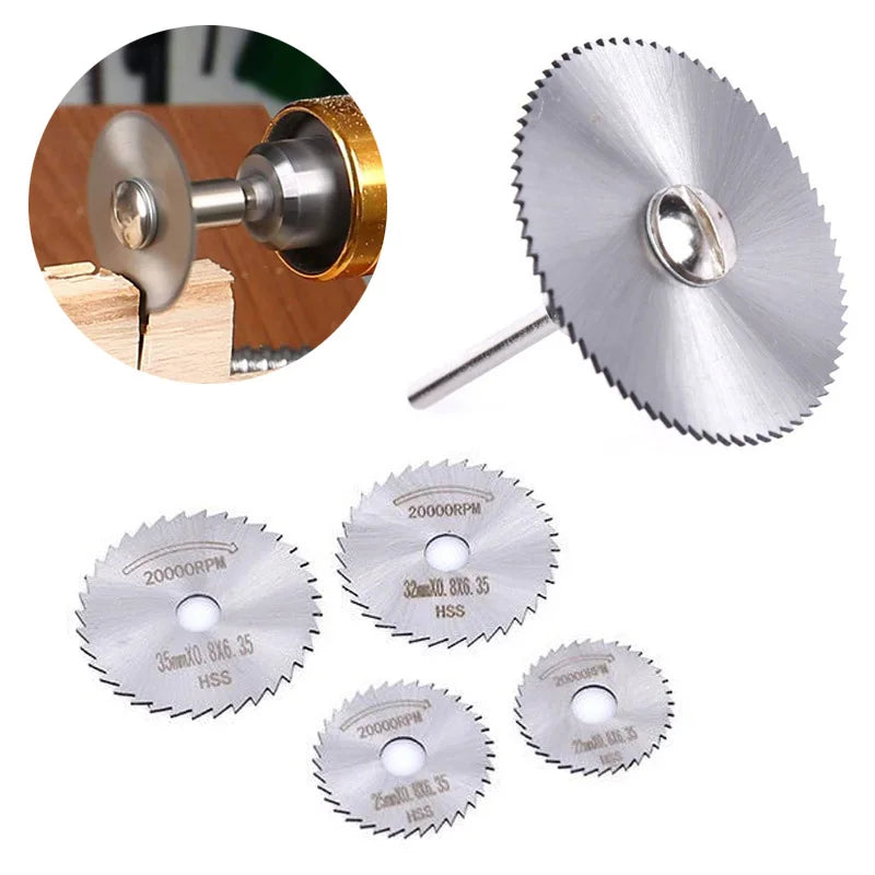25/35/44/50mm HSS Circular Saw Blade Rotary Tool For Dremel Metal Cutter Power Tool Set Wood Cutting Discs Drill Mandrel Cutoff
