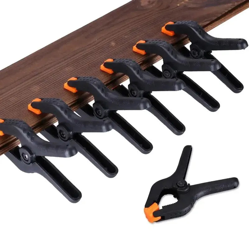 6pcs 3inch Spring Clamps Heavy Duty Plastic For Background Muslin Canvas Paper Chromakey Screen Clip Photo Studio Carpenter Tool