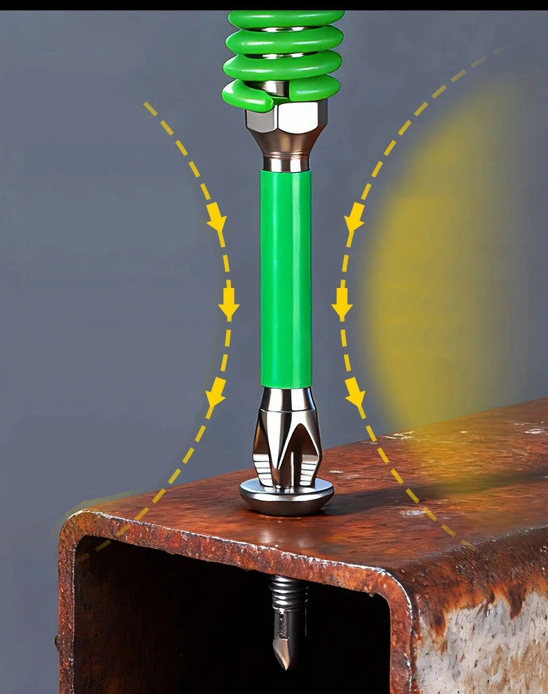 Spring Screwdriver Bits Magnetic PH2 Driver Screw Anti-slip 60/90/110mm 1/4'' Hex Shank Drill Head Electric Repair Tool