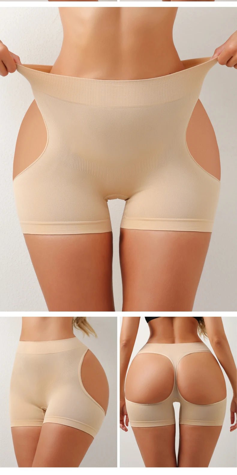 Women Hip Enhancer Body Shaper Shorts Show Buttocks Butt Lifter Underwear Tummy Control Shapewear Brief Belly Slimming Panties