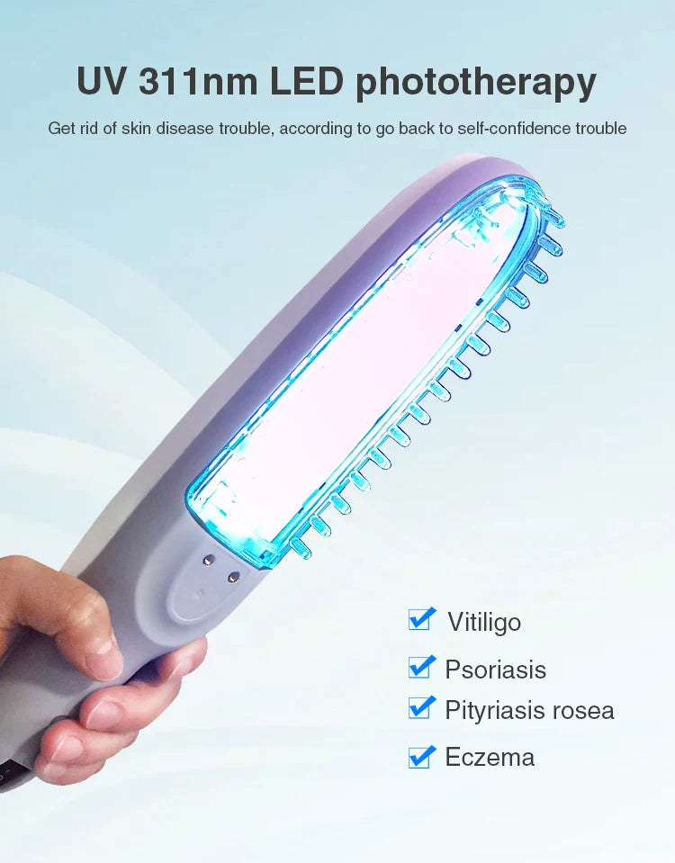 311NM  UVB Narrow Band UV Light Source Treatment Vitiligo Psoriasis Eczema Therapy Lamp Ultraviolet Phototherapy Instrument