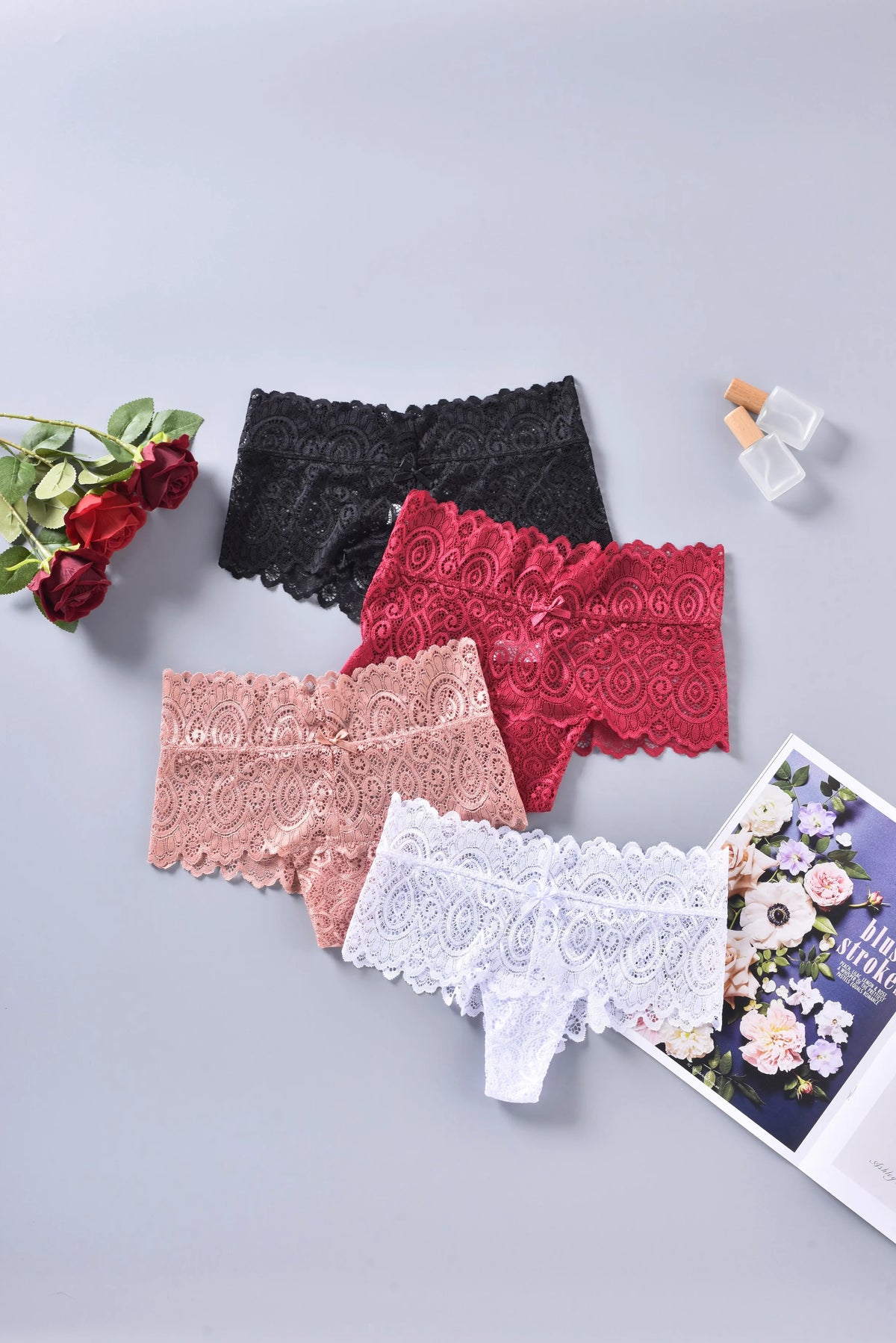 Sexy And Fashionable Women's Lace Triangle Pants Summer Women's Clothing Women's Cotton Underwear Breathable Antibacterial