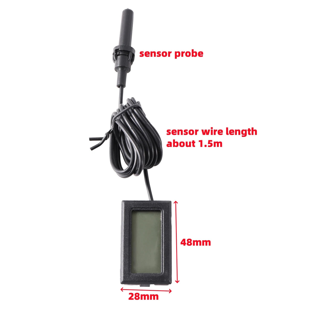 1 set Beekeeping Beehive LCD Digital Display Hygrothermograph Electronic Embedded Temperature & Humidity Meter Gauge Instruments