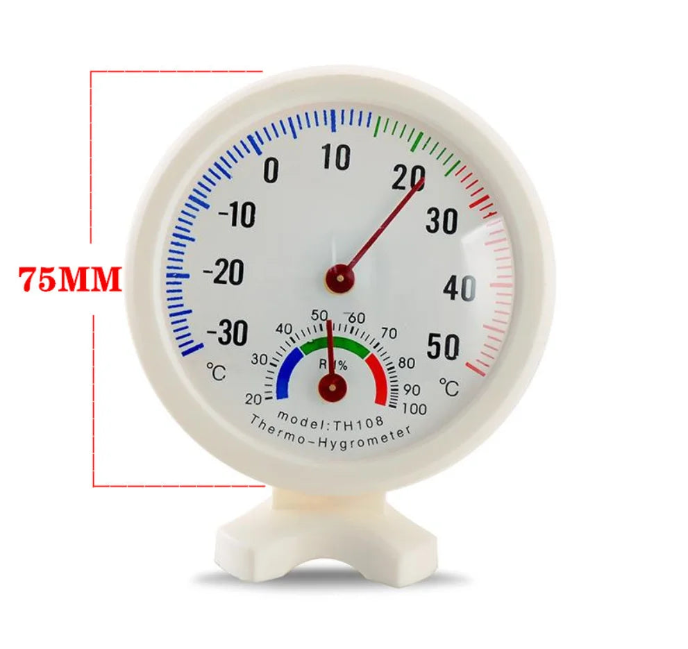 Mini Bell Shaped Humidity Watch Analog Hygrometer for Gardens Terraces -30 to 50 Celsius Degree Thermometer Hygrometer