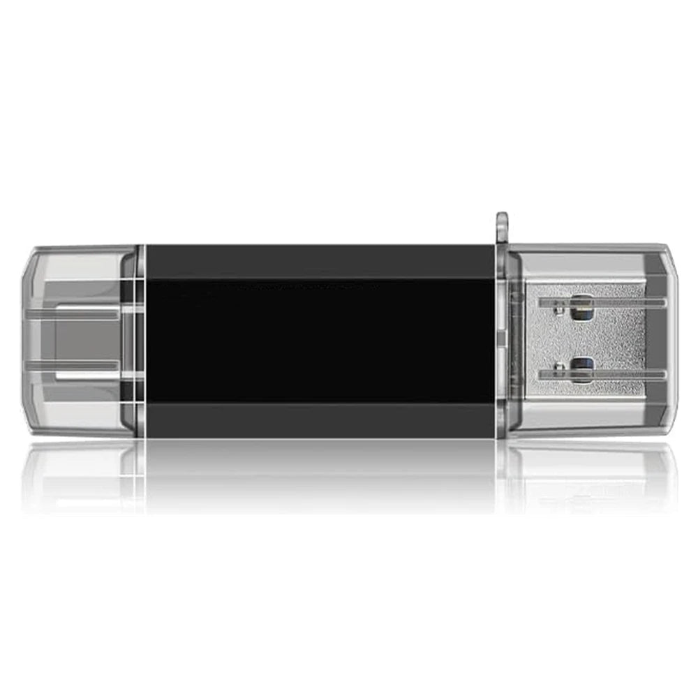 OTG USB Flash Drive with Type-C — 32GB to 512GB Dual-Port Memory Stick for Phone and Laptop