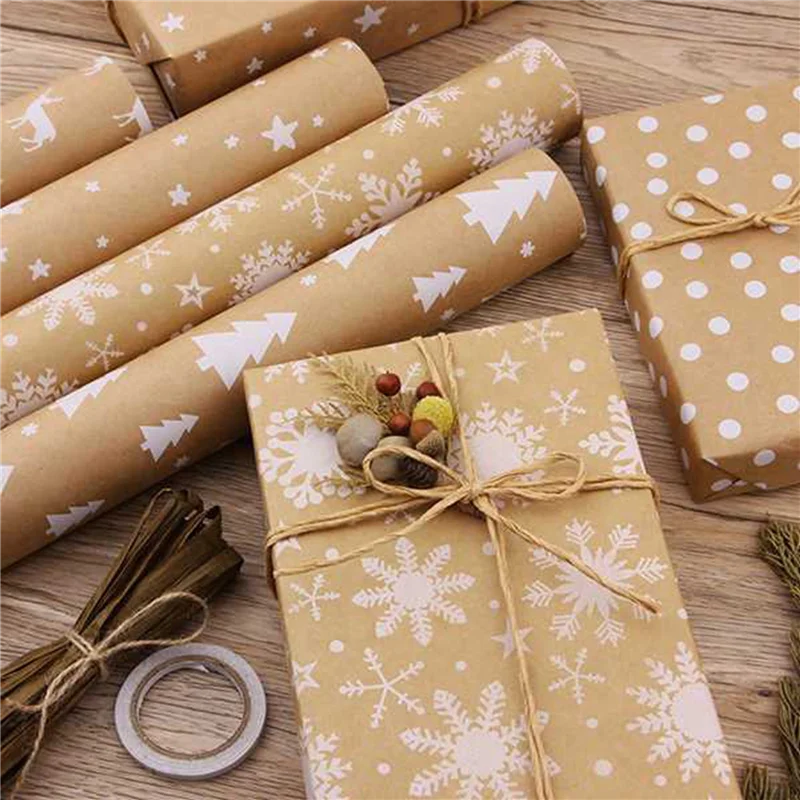 AA81-Wrapping Paper Sheets,For Christmas Birthday Party Wrapping Paper Set Of 15 Gift Wrap Papers,Present Gift Wrapping Paper