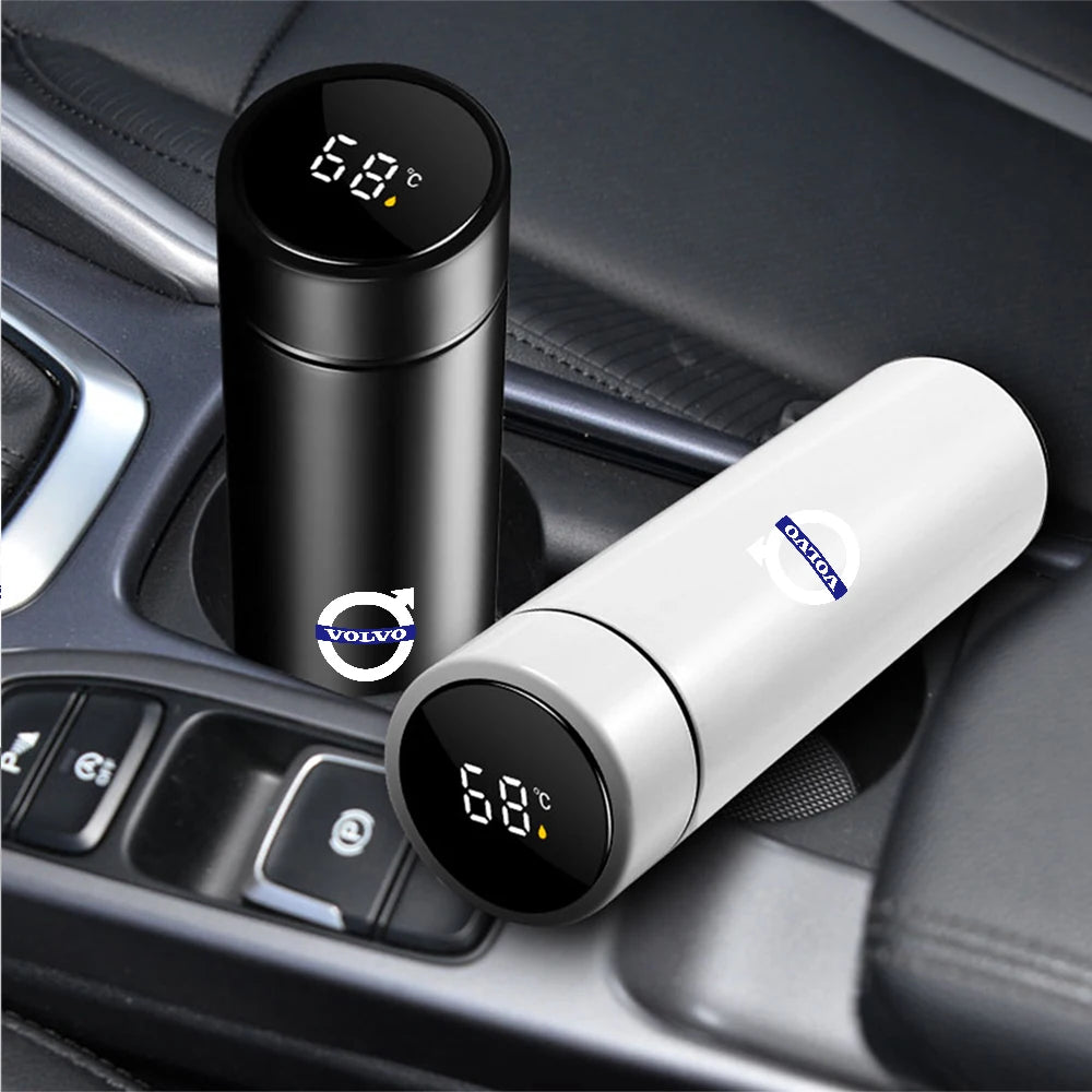 Volvo Smart Thermos Cup – Intelligent Temperature Display Stainless Steel Travel Mug | XC90 S60 XC40 V90