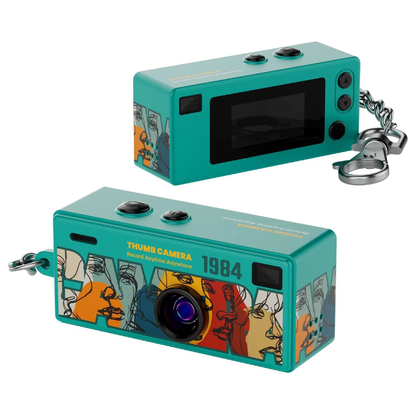 G6 Retro Keychain Camera — 1080P Wide Angle Mini Camera with Flash