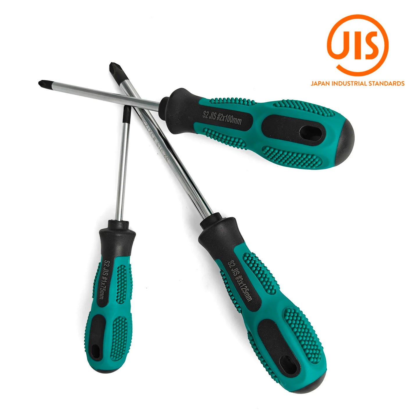 3Pcs JIS Screwdriver Set(#1+#2+#3) with Magnetic Tip, S2 Alloy Steel,For Japanese Standard Screws For Japanese Motorcycles, Cars