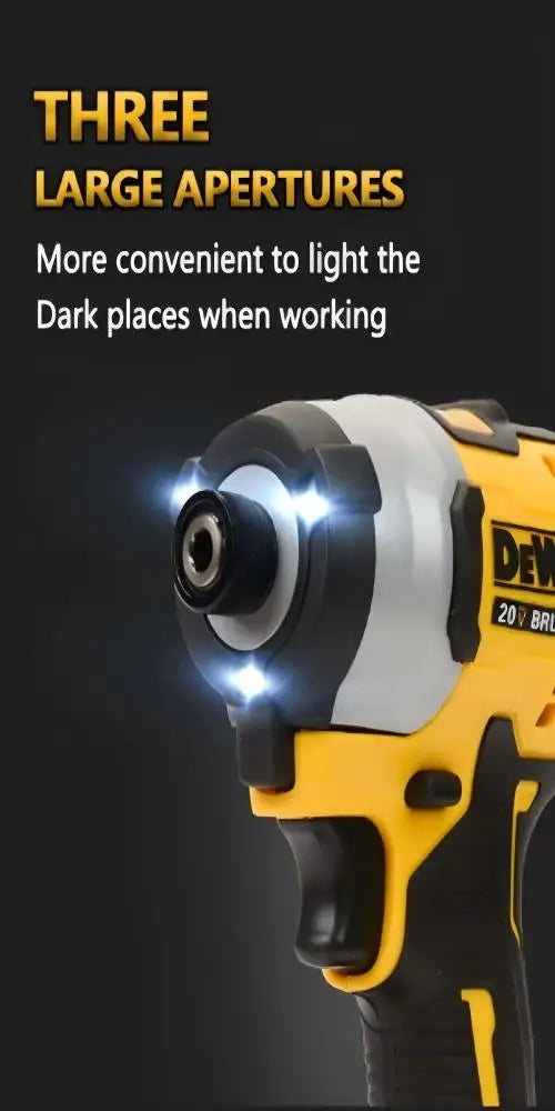 DeWalt Dcf850 Brushless Lithium Electric Screwdriver Electric Drill Woodworking Screwdriver Impact Drill Adjustable Speed