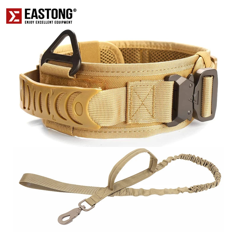 Tactical Reflective Dog Collar - Metal Buckle & Handle – photo 8