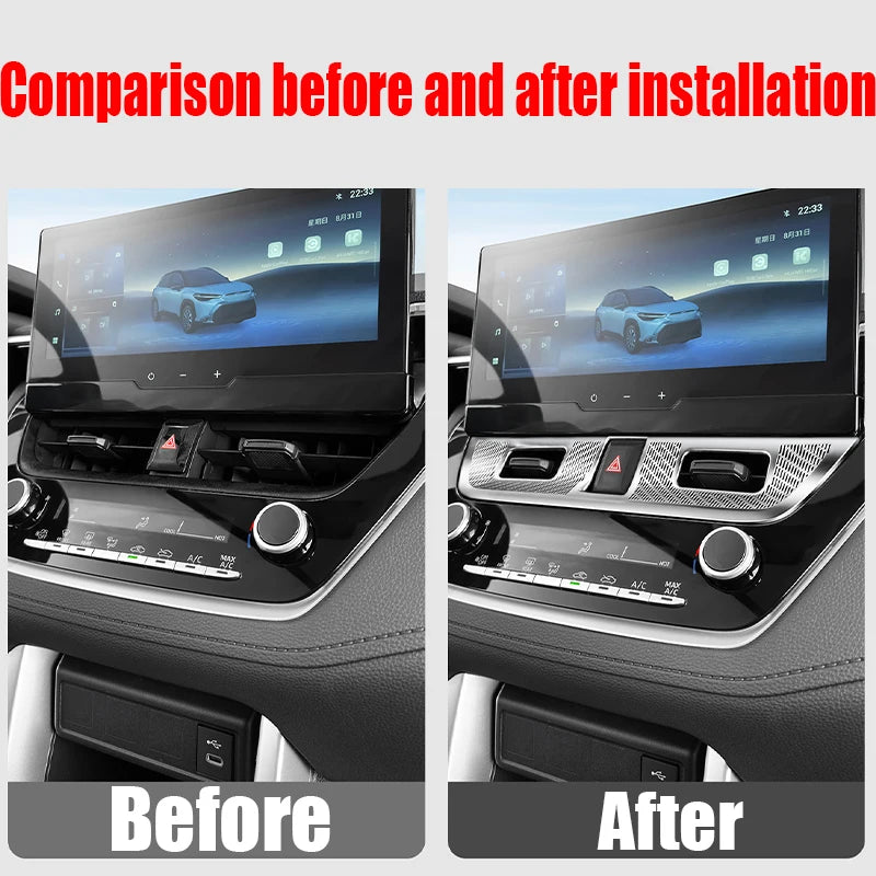 For Toyota Corolla Cross 2020 2021 2022 2023 2024 2025 dust cover for central control air outlet automotive interior accessories