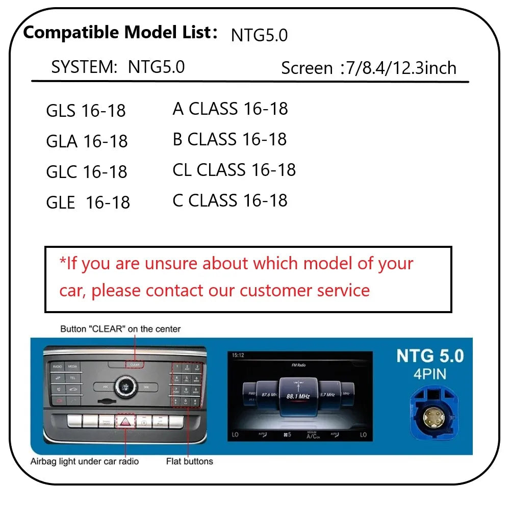 IManAuto Wireless CarPlay Adapter Module for Mercedes Benz A B C CLS GLA GLK SLK ML GL NTG4.5/4.7 NTG5.0 System Android Auto