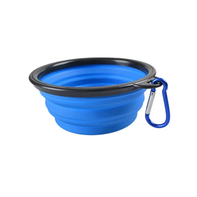 Collapsible TPR Pet Bowl - Portable Travel Food & Water