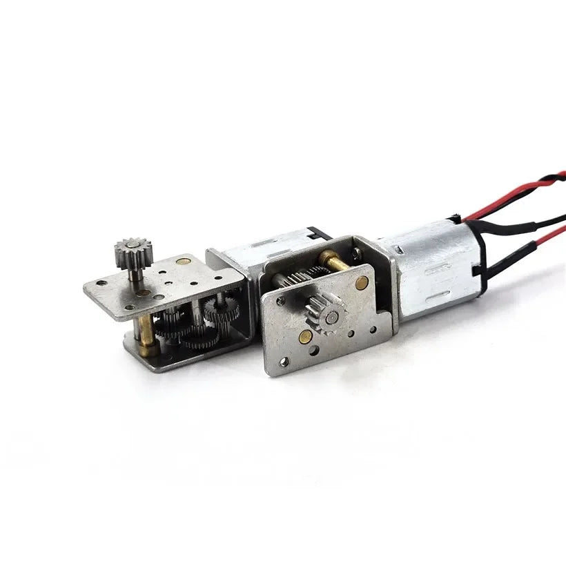 Mini N20 Gear Motor DC 3V 3.7V 20RPM Slow Speed All Metal Gearbox Engine Right Angle 14T Output Gear Shaft For 3D Printer Robot