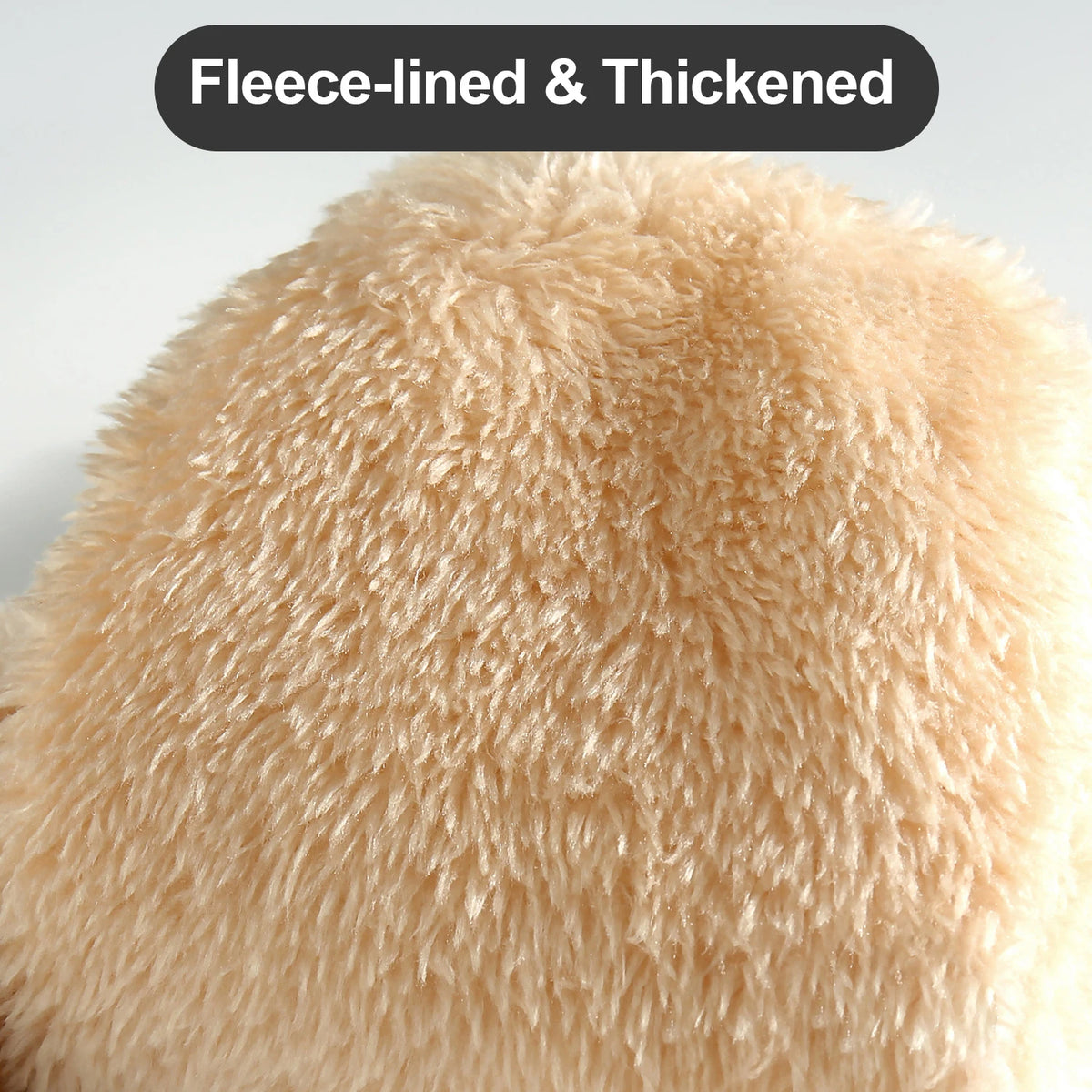 Unisex Double Layer Knit Mittens - Thick Fleece Lined Winter Mittens - photo 2