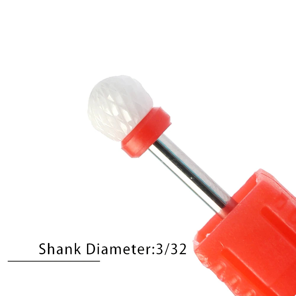 Nail Drill Bits Flame Ceramic Cutters for Manicure Electric Pedicure Nail Bits Gel Polish Remover Files Burr Nail Accessories