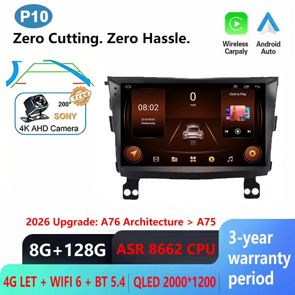 Android 16 Carplay Auto Car Radio For SsangYong Tivoli 2015 - 2022 Multimedia Player Auto Radio GPS Navigation TV Head Unit