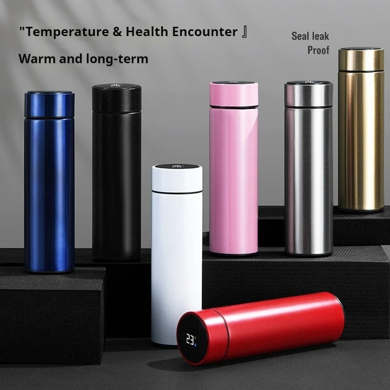 500ML Smart Thermos Bottle – LED Temperature Display Vacuum Flask | Insulated Sports Water Cup