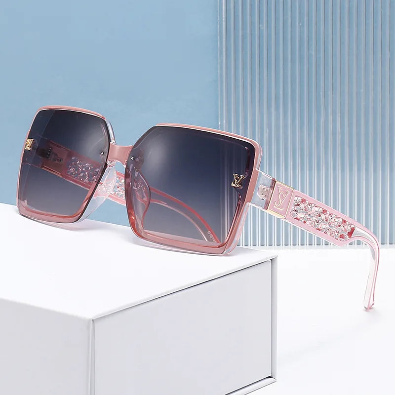 Oversized Square Sunglasses — Unisex UV400 Statement Shades