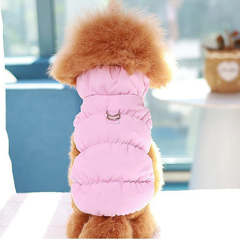 Dog Cotton Jacket with Straps - Warm Two-Leg Coat for Medium Dogs - photo 6