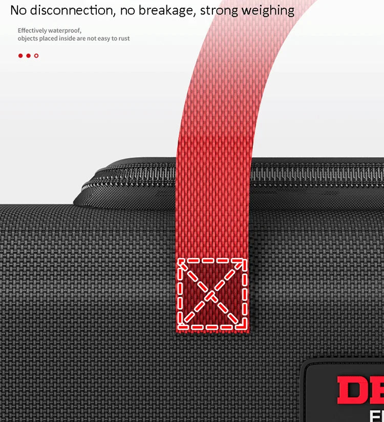 DELIXI ELECTRIC Tool Bag Oxford Cloth Portable Storage Bag, Professional Electrician and Carpenter Repair, Home Storage, HandBag