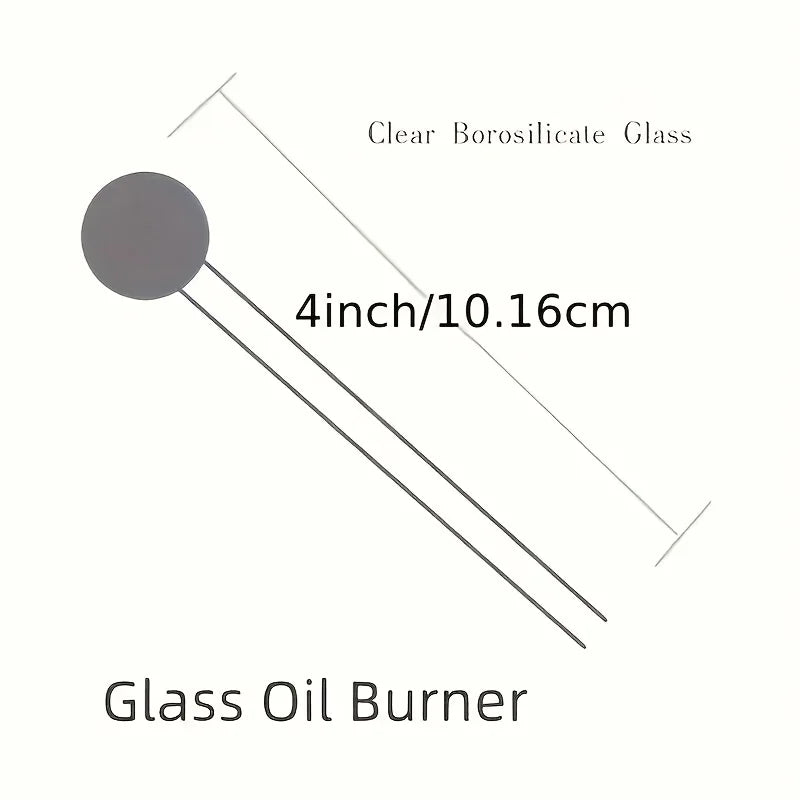 7pcs 4-inch Borosilicate Clear Glass Tubes | High Safety and Practicality with with bubble on the end, Heat-Resistant, Straws