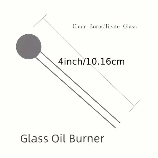 Reusable Borosilicate Glass Straws - 7pc, 4 Inch with Bubble Tip