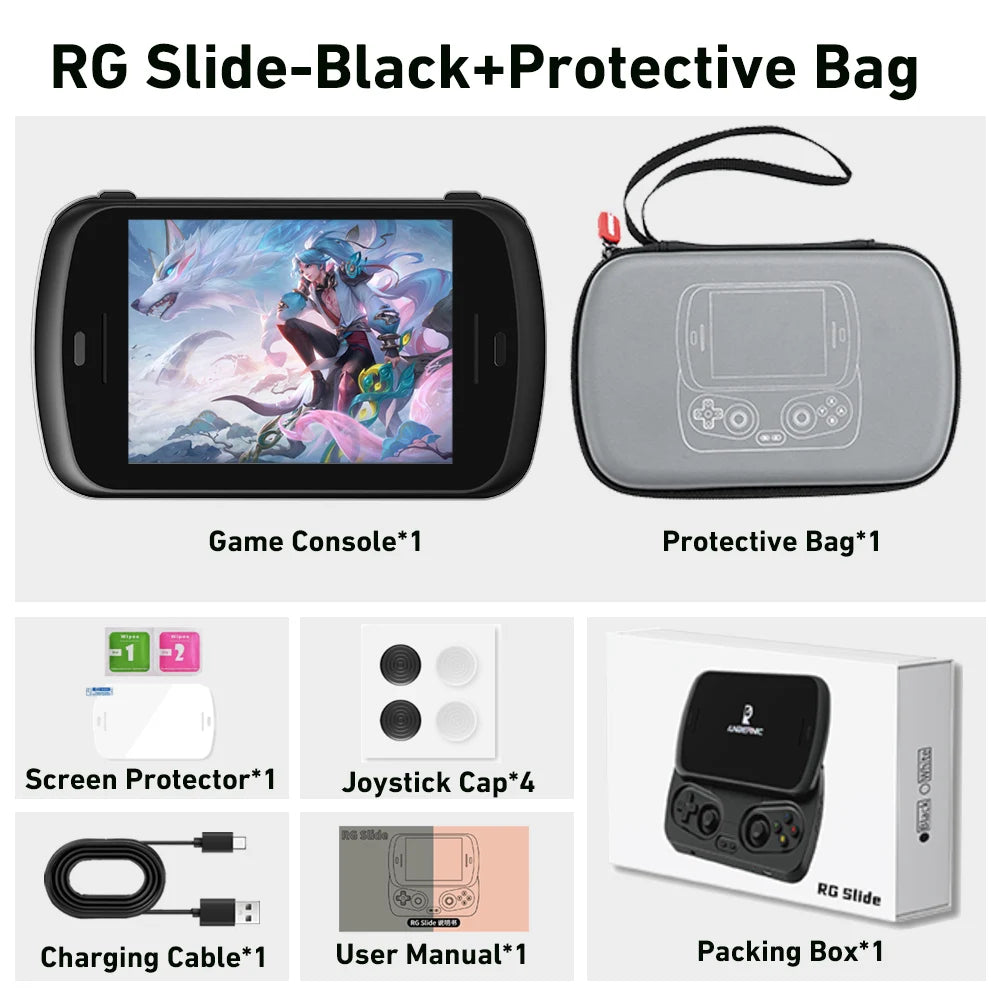 ANBERNIC RG Slide Handheld Game Console 4.7-inch LTPS In-Cell Display 1280*960 Screen Retro Video Game Player Android 13 5000mAh