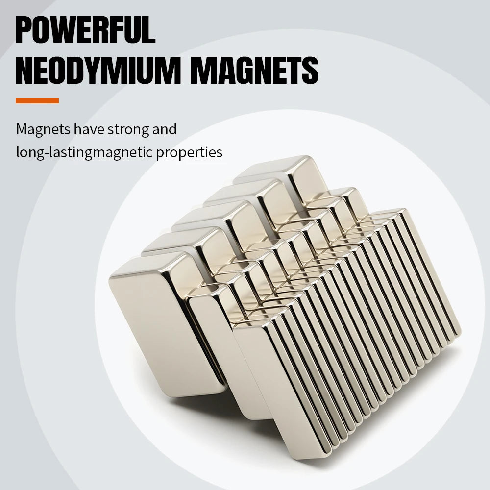Neodymium Block Magnets N35 30x10x3mm, Strong Permanent Set