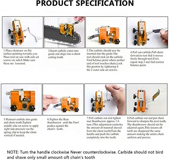 Chain saw sharpeners，Portable chainsaw chain sharpening Woodworking Grinding Stones Electric Chainsaw Grinder tool Dropshipping