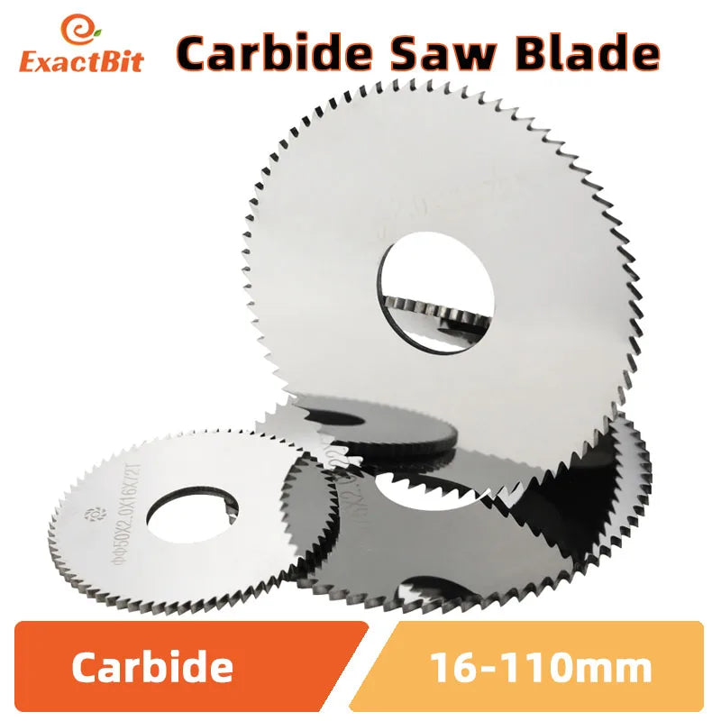 Solid tungsten carbide milling saw blade for CNC