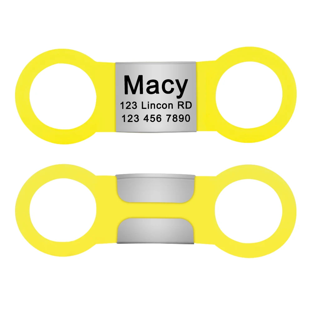 Engraved Pet ID Tag - Stainless Steel Name & Phone Nameplate – photo 9