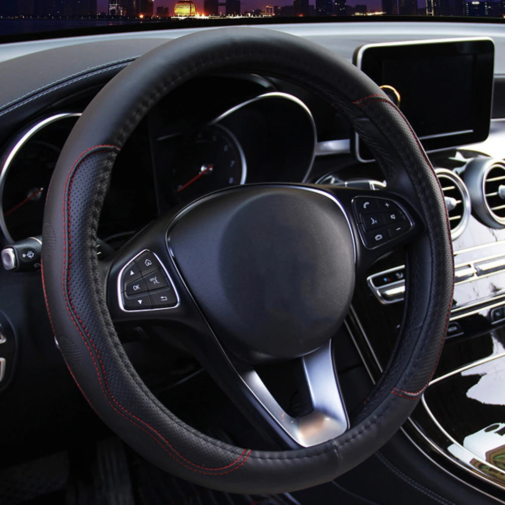 10 Colors Car Steering Wheel Cover Universal Volant Braid on the Steering-wheel Fashion Non-slip Funda Volante Auto Car Styling