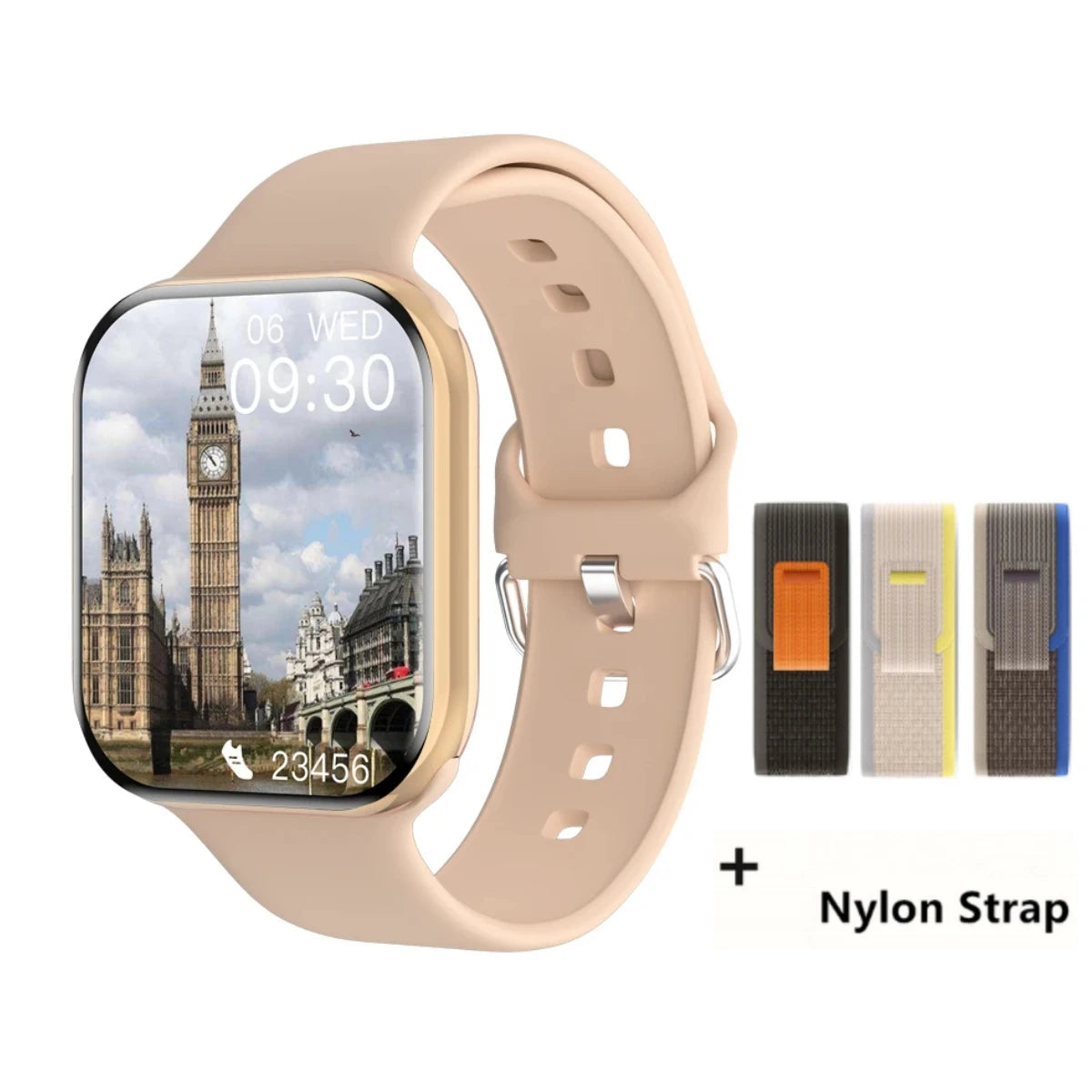 Smart Watch Series 10 – 1.9" OLED HD Screen, GPS, NFC, BT Calling, Wireless Charging, IP68 | iOS & Android | Multiple Strap Options