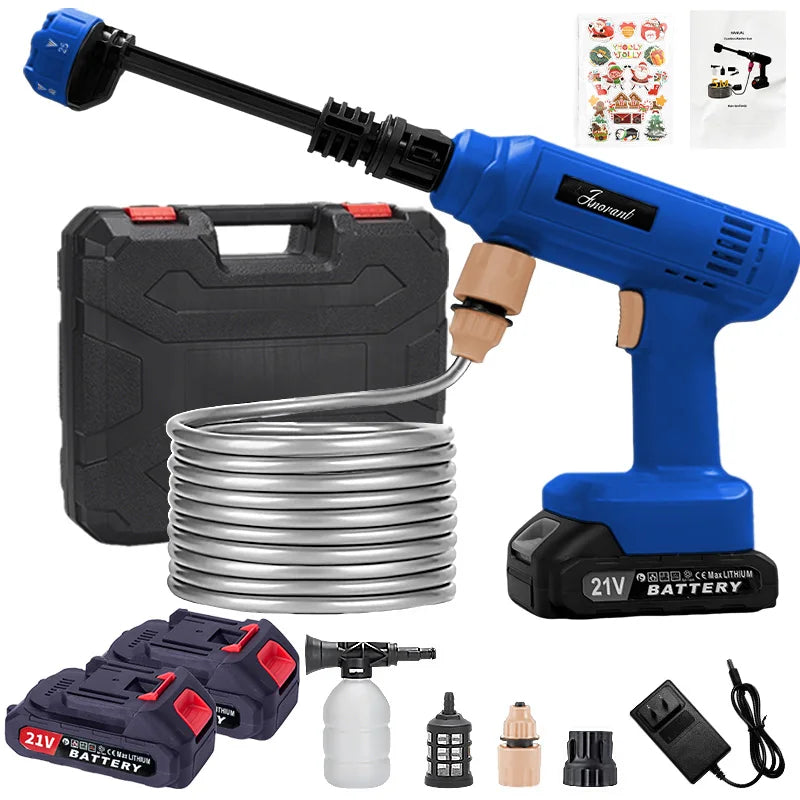 Cordless Portable Pressure Washer — High-Pressure Car & Garden Spray Gun Kit